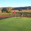 Don Harrington putting at Sheep's Back