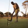 James Shultz putting at Ngadju