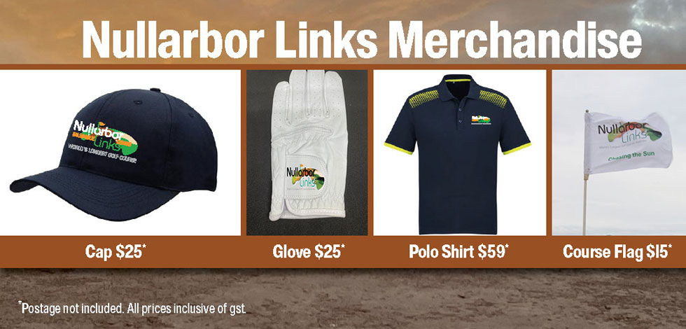 Nullarbor Links merchandise for sale